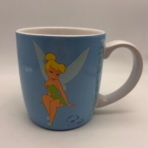 Disney Store Faries Tinkerbell Cartoon Character Collectible Ceramic Coffee Mug